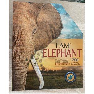 Madd Capp I Am Elephant Shaped Jigsaw Puzzle -700 Piece Animal Shaped Puzzle A+